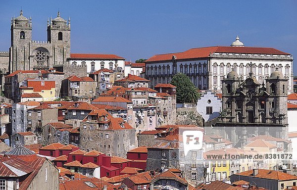 Bishop's Palace and City Cathedral  Porto  Portugal