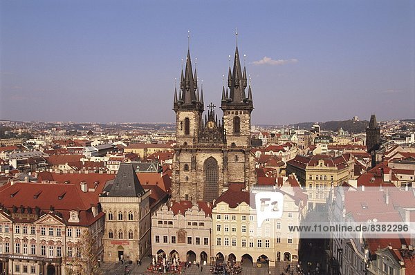 Czech Republic  Prague  Old Town Square  Church of Our Lady before Tyn