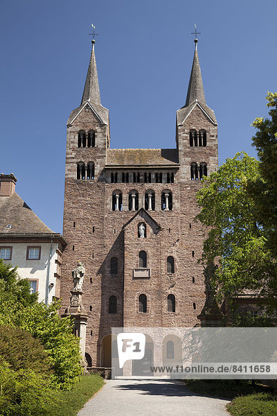Parish Church of St. Stephen and Vitus of Schloss Corvey Castle and Abbey of Corvey Höxter Weser Uplands North Rhine-Westphalia Germany