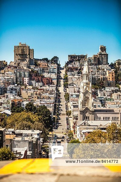 Blick auf die Straßen von San Francisco