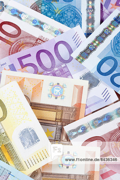 Geldschein Europa Papier Finanzen europäisch Europäische Union EU Einheit Konzept Symbol Wirtschaft Reichtum Close-up kaufen bezahlen zahlen Geld Investment Einkommen Rechnung sparen Euro Business Währung Gewerkschaft