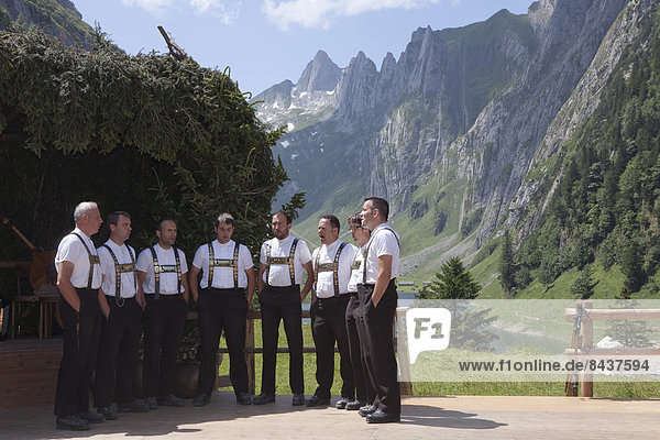 Europa Berg Tradition See Kultur Alpen Folklore hart Bergsee Schweiz