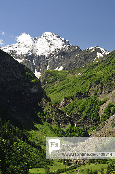 Landschaftlich schön landschaftlich reizvoll Europa Berg Westalpen Schnee Schweiz Schweizer Alpen