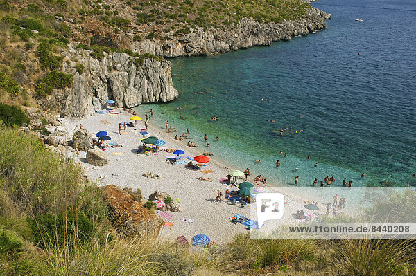 Naturschutzgebiet Außenaufnahme Landschaftlich schön landschaftlich reizvoll Europa Tag Strand Landschaft Küste niemand Meer Insel Italien Mittelmeer Sizilien Süditalien