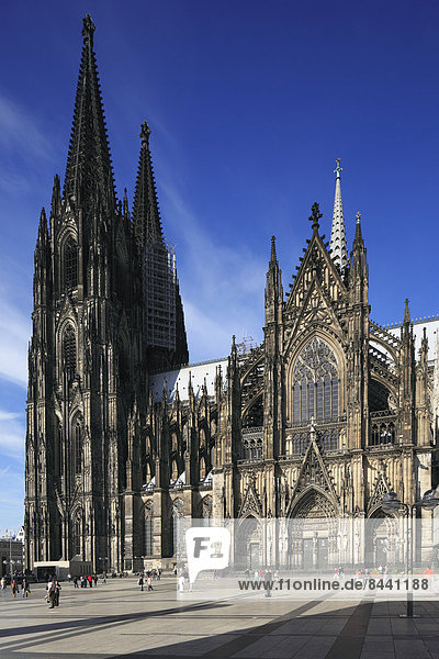 Kuppel  Kathedrale  Kirchturm  Gotik  UNESCO-Welterbe  Petersdom  katholisch  Köln  Kuppelgewölbe  Deutschland  Nordrhein-Westfalen  Platz  Rheinland