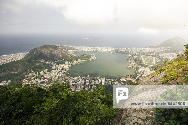 Brazil  Rio de Janeiro  Corcovado  View of the city
