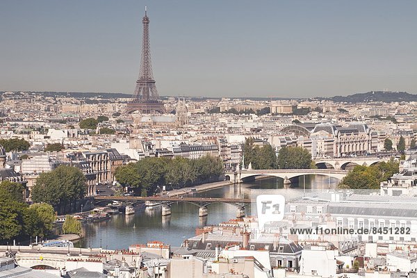 Dach  Paris  Hauptstadt  Frankreich  Europa  sehen  über  Tagesausflug  Heiligtum  Eiffelturm