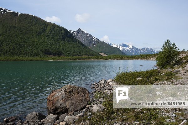 Svartisen Glacier Lake  Norway  Scandinavia  Europe