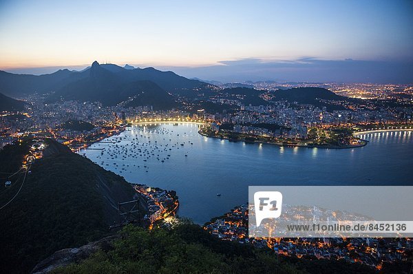 Sonnenuntergang  Ansicht  Brasilien  Rio de Janeiro  Südamerika