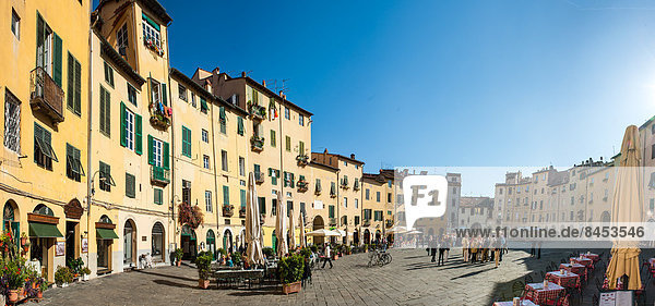 Piazza Anfiteatro  Lucca  Tuscany  Italy