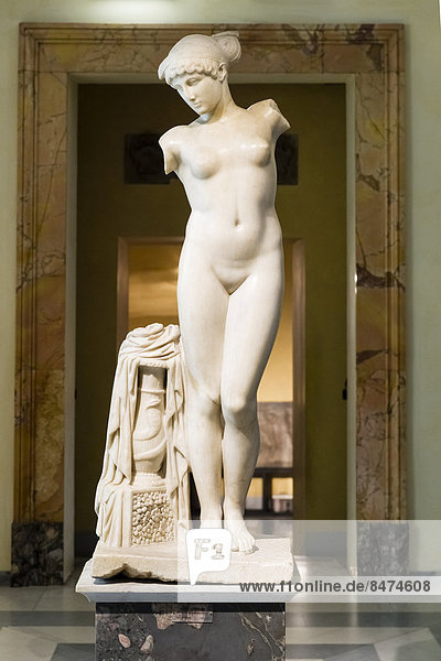 Antike Marmorskulptur  Venus vom Esquilin  Kapitolinische Museen  Kapitol  Rom  Latium  Italien