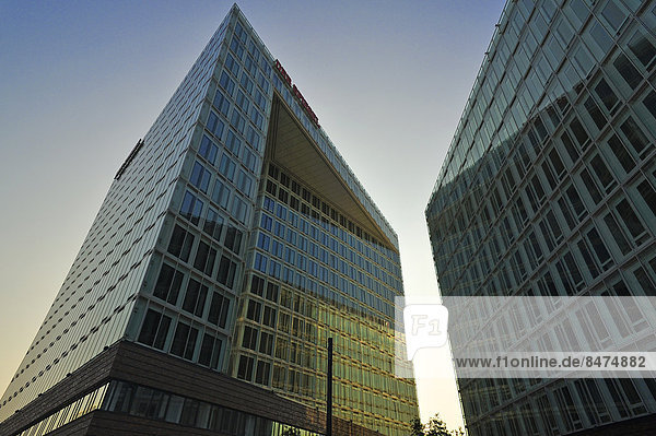 'Spiegelhaus building  modern office building with the sign ''Der Spiegel''  Hamburg  Germany'