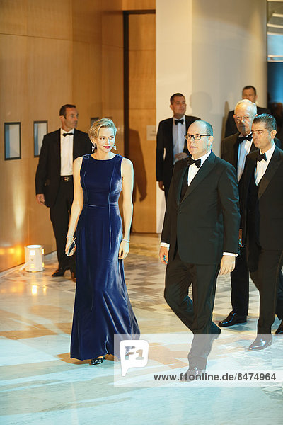 Charlene  Princess of Monaco and Prince Albert II of Monaco  Monaco against Autism Gala  MONAA  Principality of Monaco