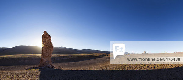 Sonnenuntergang  Monjes de la Packana  Atacama-Wüste  Chile