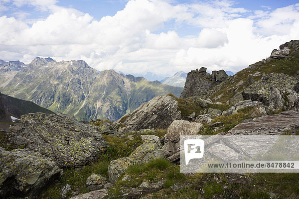 Felsbrocken  europäisch  Anordnung  Alpen  Ansicht