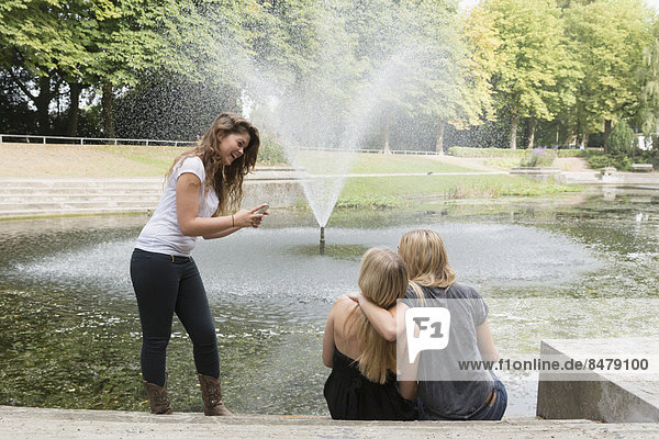 benutzen Freundschaft Telefon Handy