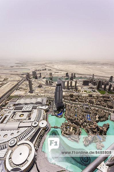 View from Burj Khalifa  Dubai  United Arab Emirates