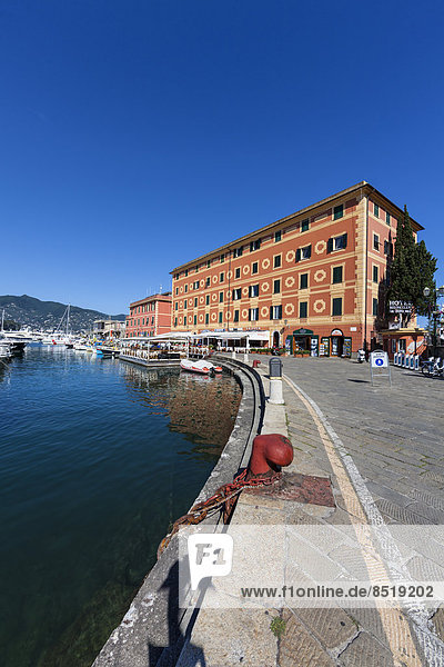 Italien  Ligurien  Santa Margherita Ligure  Hafen und Uferpromenade