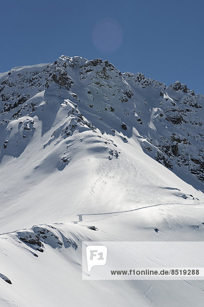 Switzerland  Arosa  snowcapped mountain