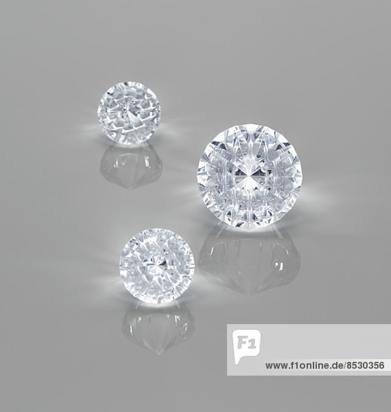 Nahaufnahme von Diamanten