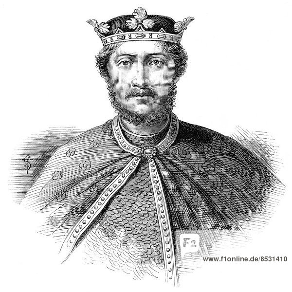 Porträt von Richard I. oder Richard Löwenherz  1157-1199  König von England