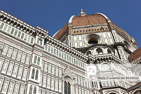 Florence Cathedral  Duomo Santa Maria del Fiore with Brunelleschi's dome  UNESCO World Heritage Site  Florence  Tuscany  Italy