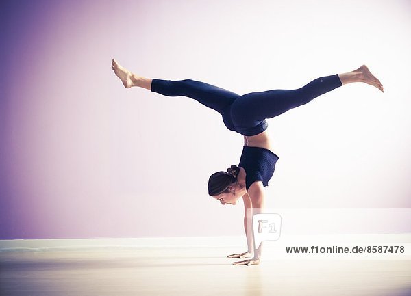 studio yoga posture