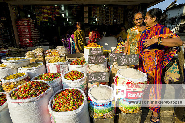 Various noodles for sale in bags at an open air market  Mumbai  Maharashtra  India