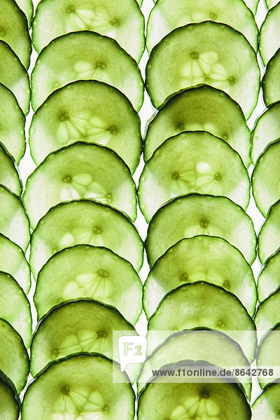 Organic cucumber slices