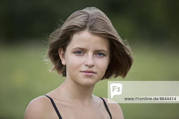 Portrait of teenage girl  close-up