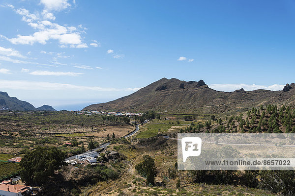 Vulkanlandschaft  Santiago del Teide  Teneriffa  Kanarische Inseln  Spanien
