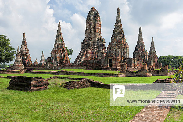 Wat Chaiwatthanaram oder Wat Chai Watthanaram Tempel  Unesco-Weltkulturerbe  Ayutthaya  Thailand