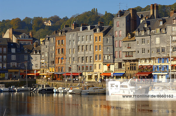 Yachts in the harbour  Honfleur  Normandy  France