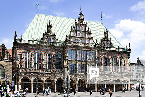 Bremer Rathaus  Weserrenaissance  UNESCO Weltkulturerbe  Bremen  Deutschland