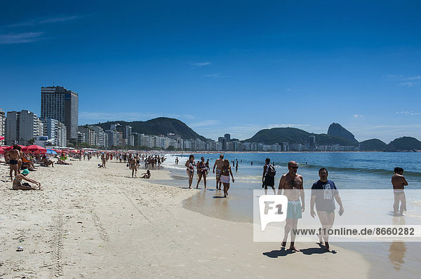 Copacabana Beach  Rio de Janeiro  Brazil