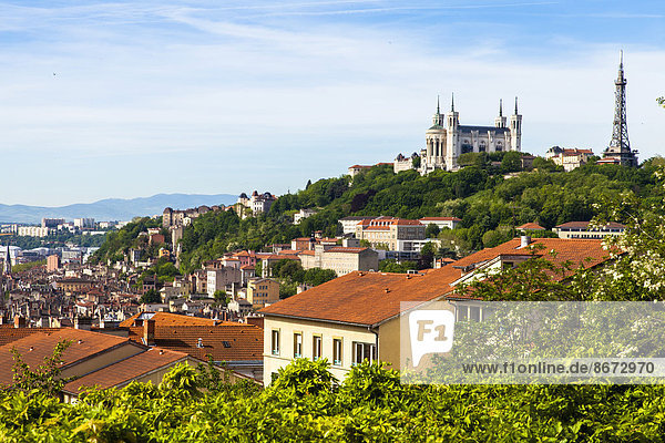 Frankreich Hügel UNESCO-Welterbe Basilika Lyon