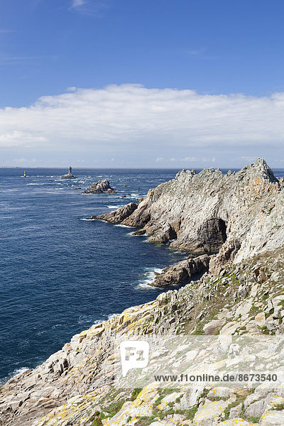 Pointe du Raz  Halbinsel Cap Sizun  Département Finistère  Bretagne  Frankreich