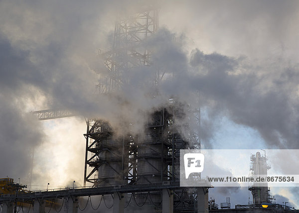 Marathon Petroleum Refinery eine Erdölraffinerie Detroit Michigan USA
