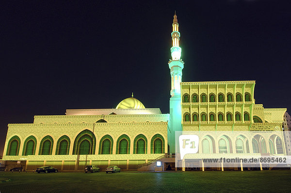 Sharjah Light Festival  Masjid Al Malek Mosque  Emirate of Sharjah  United Arab Emirates