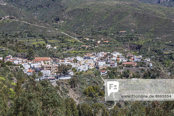 Aussicht vom Mirador des Hotels Las Tirajanas  San Bartolomé de Tirajana  Gran Canaria  Kanarische Inseln  Spanien