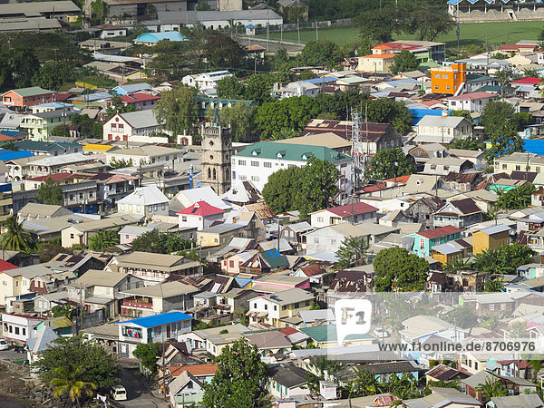 Stadt Ansicht Kleine Antillen St. Lucia Saint Lucia Santa Lucia Windward Islands