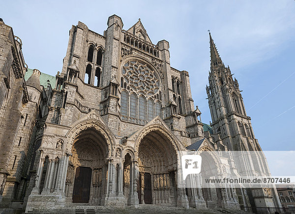 Kathedrale Notre-Dame de Chartres  Chartres  Eure-et-Loir  Frankreich
