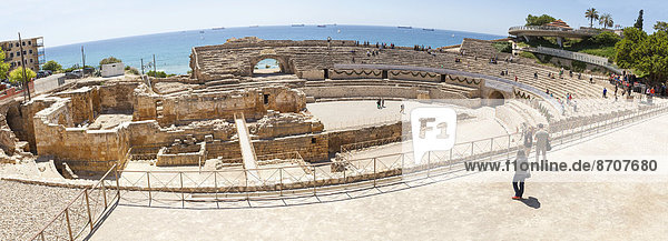 Roman amphitheatre  Tarragona  Catalonia  Spain