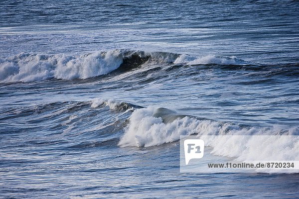 rollen Großbritannien Wasserwelle Welle Meer North Devon Woolacombe