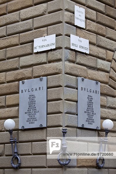 Ecke  Ecken  Zeichen  Florenz  Italien  Signal  Toskana