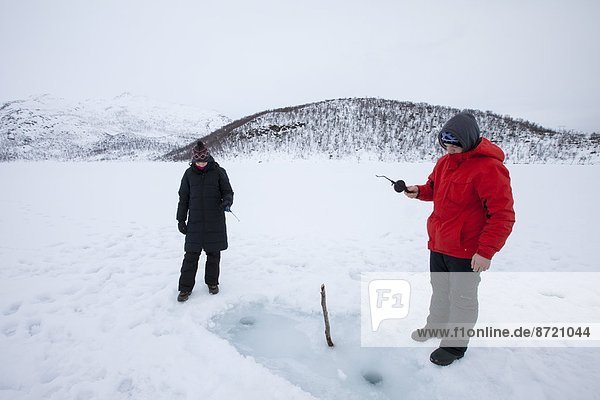 See  Eis  Kreis  Insel  angeln  Geographie  Arktis  gefroren  Tromso