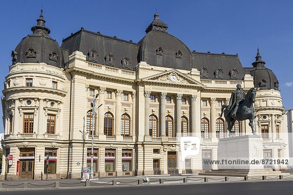 Bukarest  Hauptstadt  Europa  Bibliotheksgebäude  König - Monarchie  Rumänien  Universität