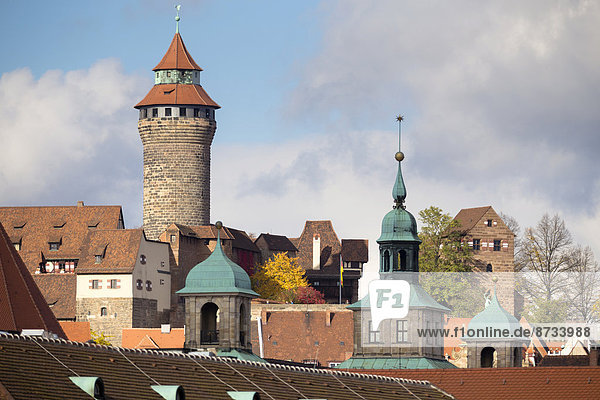 Sinwellturm  Teil der Nürnberger Kaiserburg  Nürnberg  Mittelfranken  Franken  Deutschland