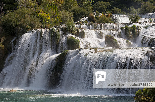 Wasserfälle  Nationalpark Krka  Gespanschaft ?ibenik-Knin  Dalmatien  Kroatien