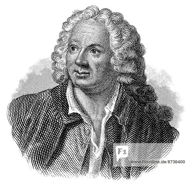 Porträt von Jean-Baptiste Rousseau  1671 - 1741  ein französischer Autor